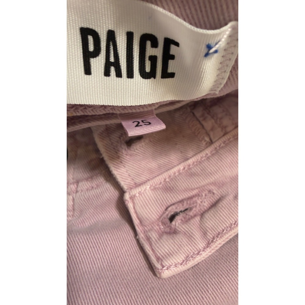NWT Women's Paige Cindy High Rise Straight Raw Hem Ankle Jeans Size (waist) 25" - Picture 10 of 13